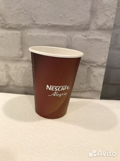 Бумажные стаканы для кофе, 350 мл. картонные