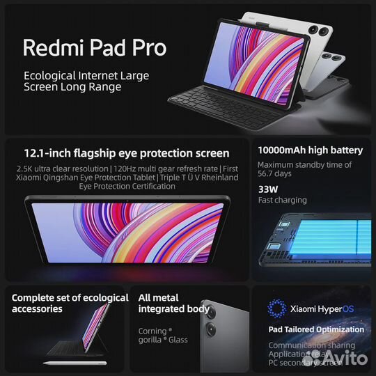 Игровой Планшет Xiaomi Pad Pro 128Гб \ 6Гб \Глобал