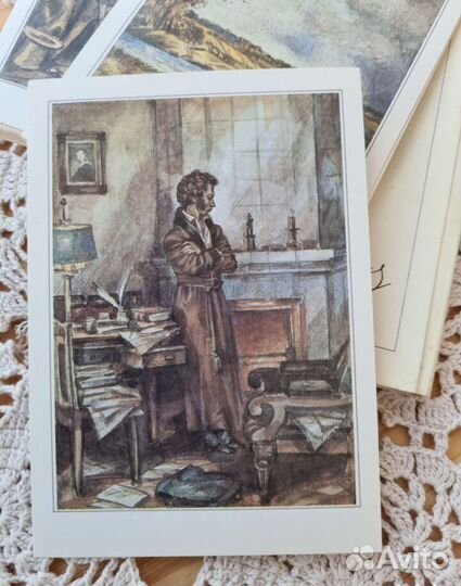 Биографические Открытки А С. Пушкин 32 шт