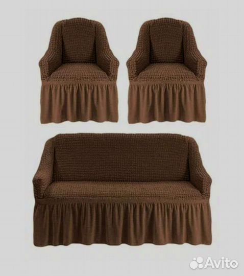 Евро чехлы для дивана и кресел