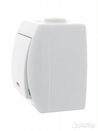 Выключатель 1-кл. оп Nata 10А IP20 с подсветкой бел. lezard 710-0200-111