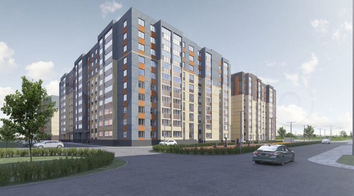 2-к. квартира, 54,4 м², 10/10 эт.