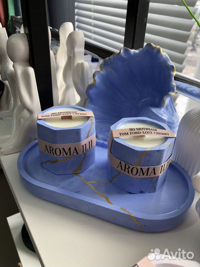 Изделия из скульптурного гипса,свечи