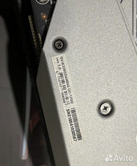 Видеокарта gigabyte GeForce RTX 3060 12 Гб