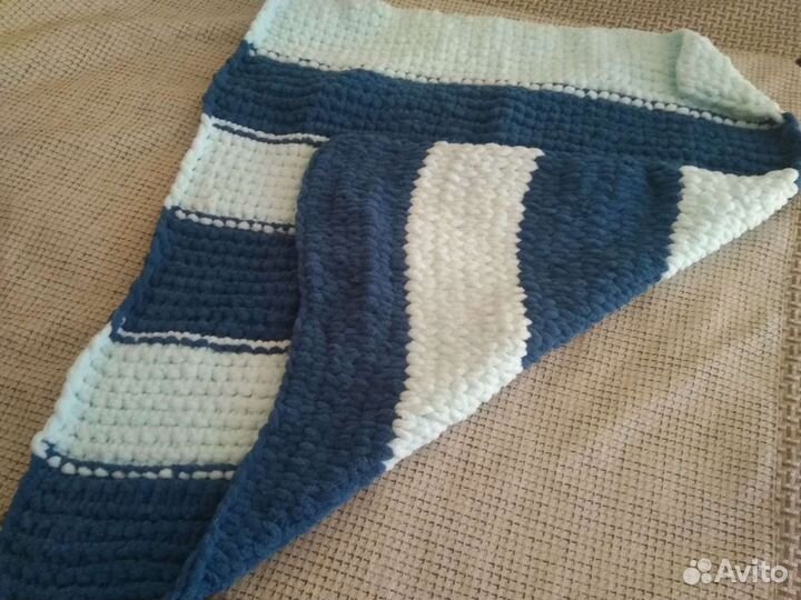 Детский вязаный плед, ручной работы