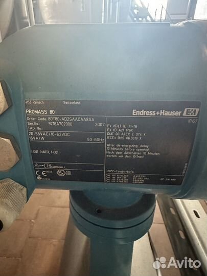 Счетчик Расходомер Promass 80F