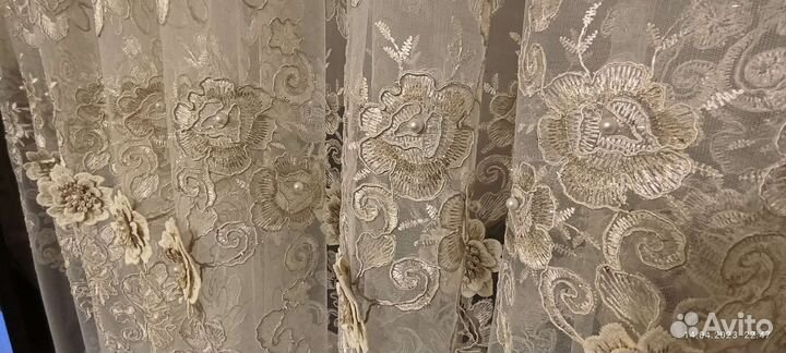 Шторы тюль бархат готовые
