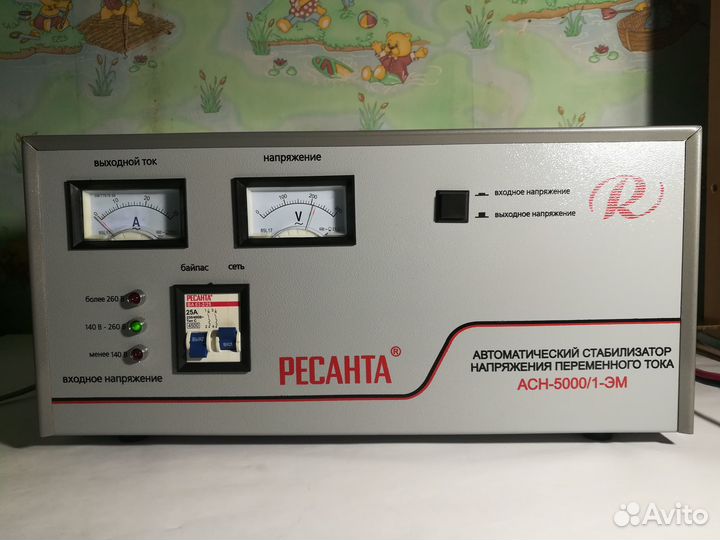 Стабилизатор напряжения Ресанта асн-5000/1-эм