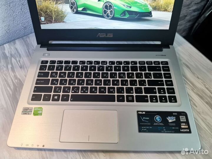 Игровой ноутбук asus I5/8Gb/SSD/640Gb/GT740M