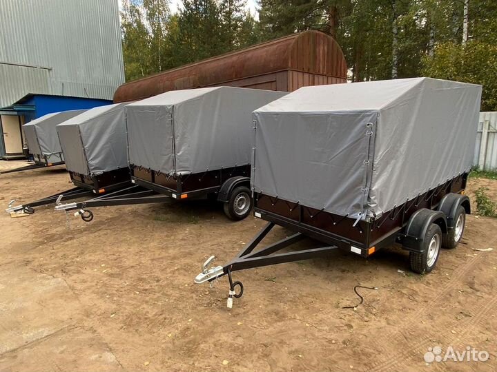 Прицеп двухосный 3.5х1.5 бортовой усиленный