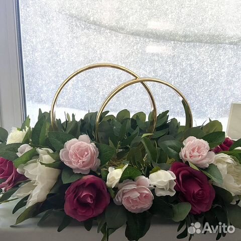 Кольца на машину свадебные