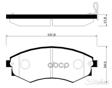 Колодки тормозные hyundai/KIA elantra/magentis