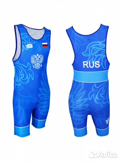 Трико борцовское BoyBo Flag, одностороннее