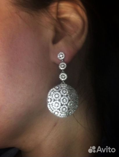 Длинные вечерние серьги