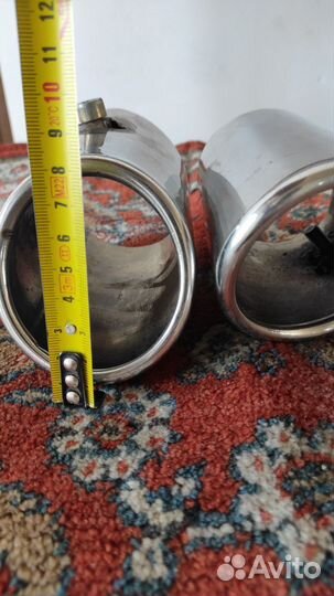 Насадка на глушитель хром