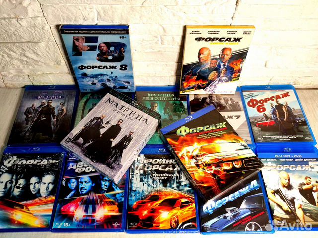 Коллекция Матрица и Форсаж Blu ray все части