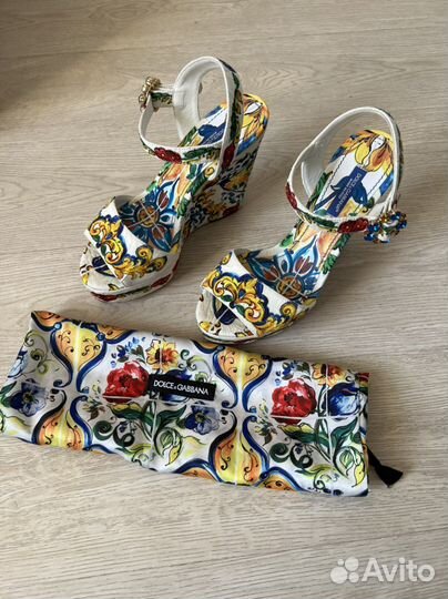 Туфли на платформе dolce gabbana летние