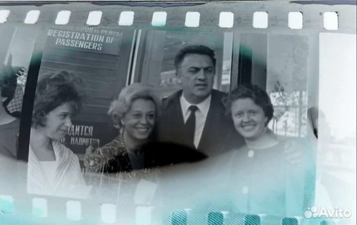 Историческая чб пленка Федерико Феллини в СССР 63