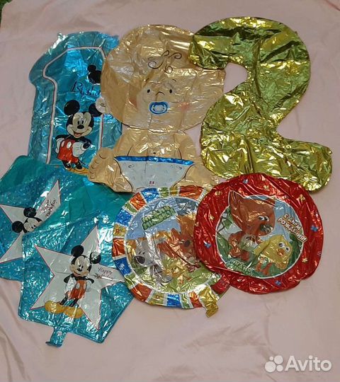 Фольговые цифры и шары пакетом