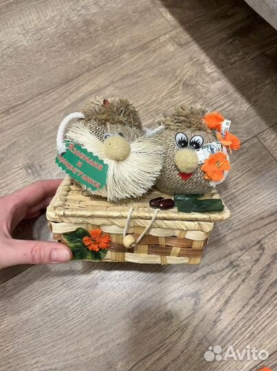 Шкатулка из соломы