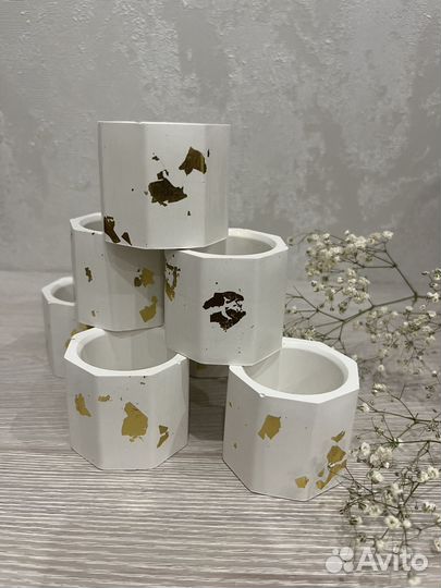 Подсвечник гипсовый