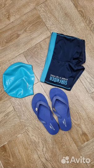 Шапочка для плавания, плавки (134) сланцы (35р-р)