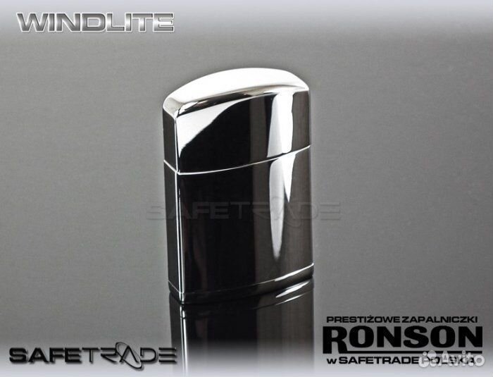 Зажигалка бензиновая Ronson Windlite Shiney Chrome