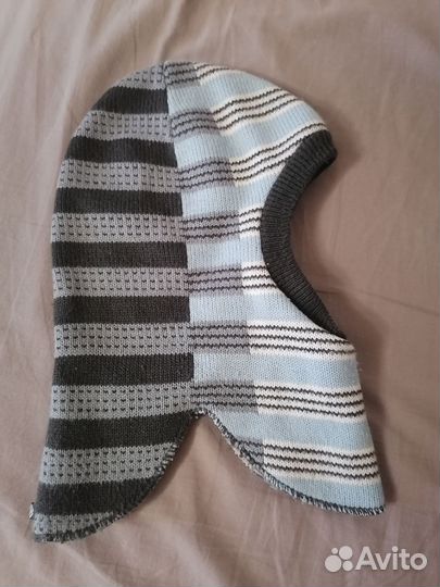 Шапка шлем для мальчика зима