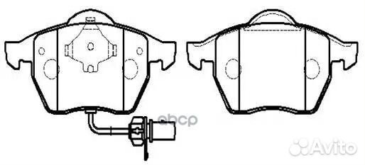 Колодки тормозные дисковые VW: Sharan 00- HP853