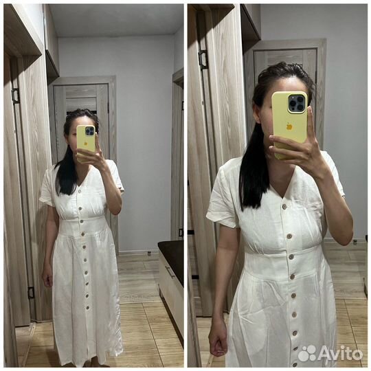 Платье летнее белое