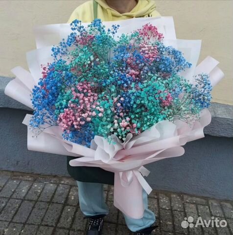 Букеты-гиганты из Гипсофилы