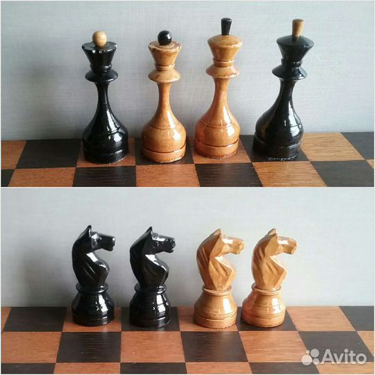 Шахматы деревянные СССР 37х 37х 6 (№ 55)