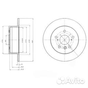 Диск тормозной Delphi BG4268