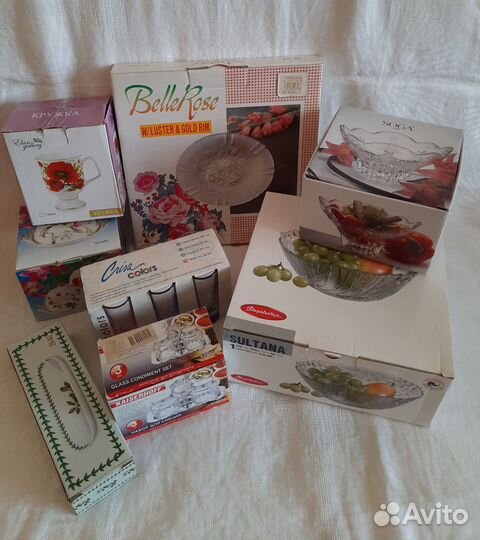 Новая посуда в упаковках