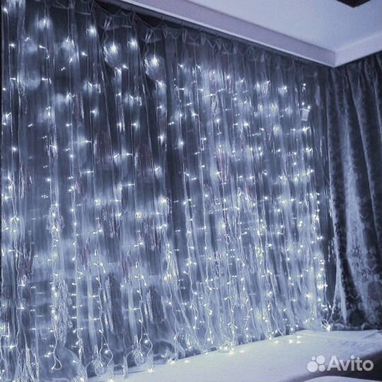 Гирлянда штора, занавес новые
