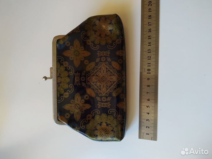 Кошелек-косметичка винтажная с фермуаром