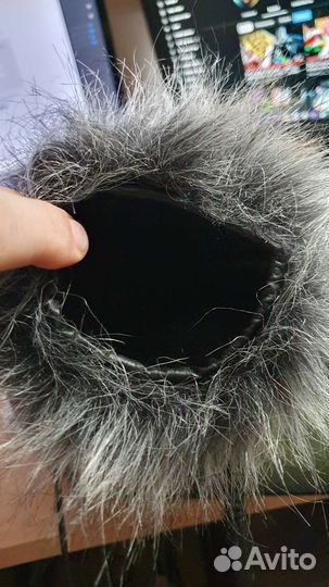Ветрозащита для микрофона меховая новая