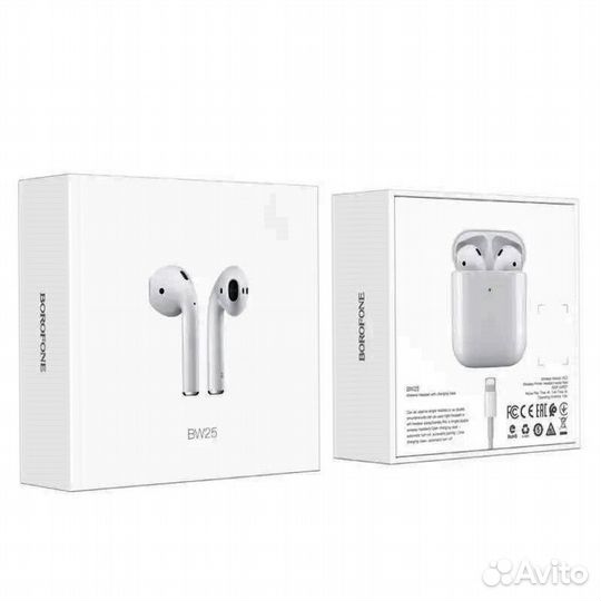 Bluetooth гарнитура borofone BW25 (Белый)