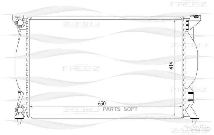 Free-Z KK0104 Радиатор охлаждения