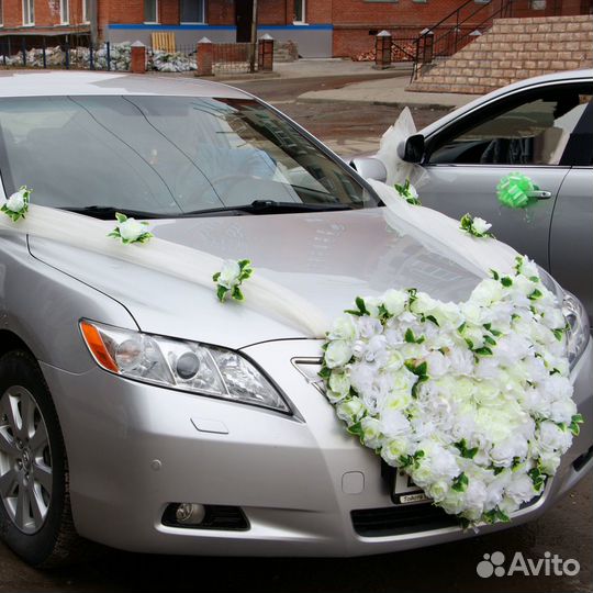 Украшение на авто для свадьбы