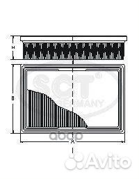 Фильтр воздушный SB2243 SCT