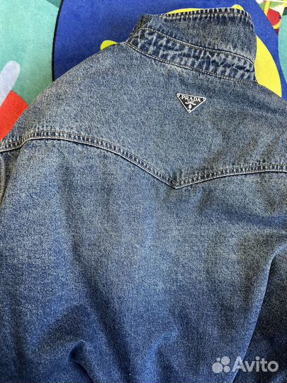 Prada пуховик рубашка