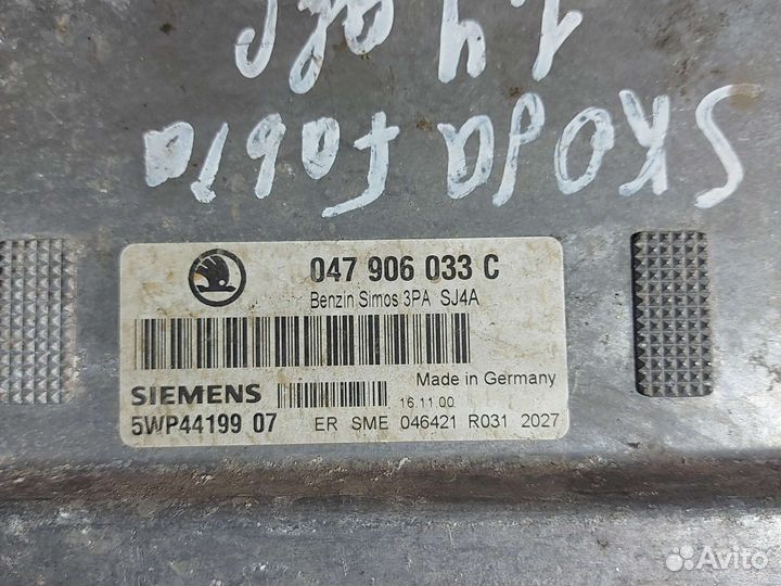 Блок управления двигателем Skoda Fabia, 2002