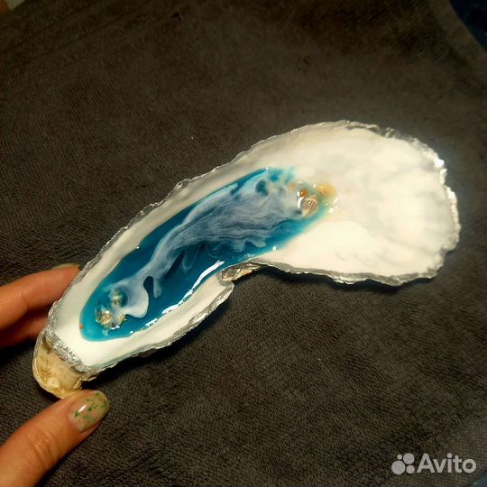 Ракушка с морем - подставка для украшений