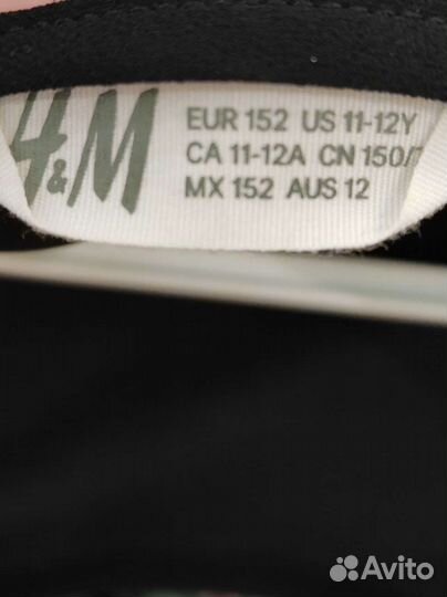 Блузка на девочку hm черная