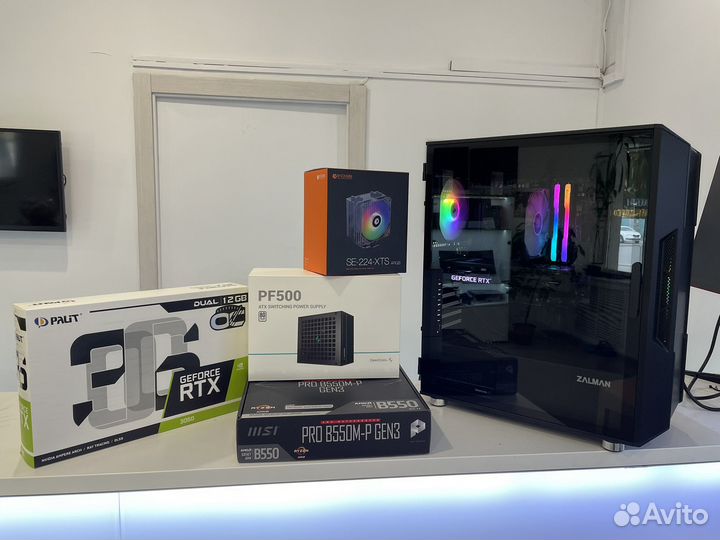Игровой новый Ryzen 5 5600G/RTX3060