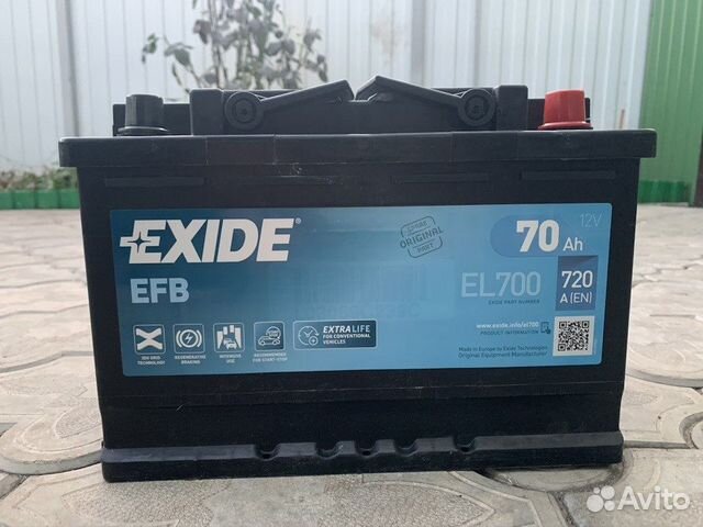 Аккумулятор автомобильный Exide купить в Москве EXIDE EL700 | Авито
