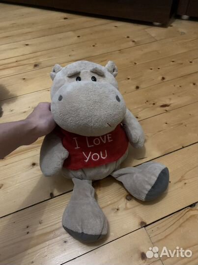 Мягкая игрушка бегемот