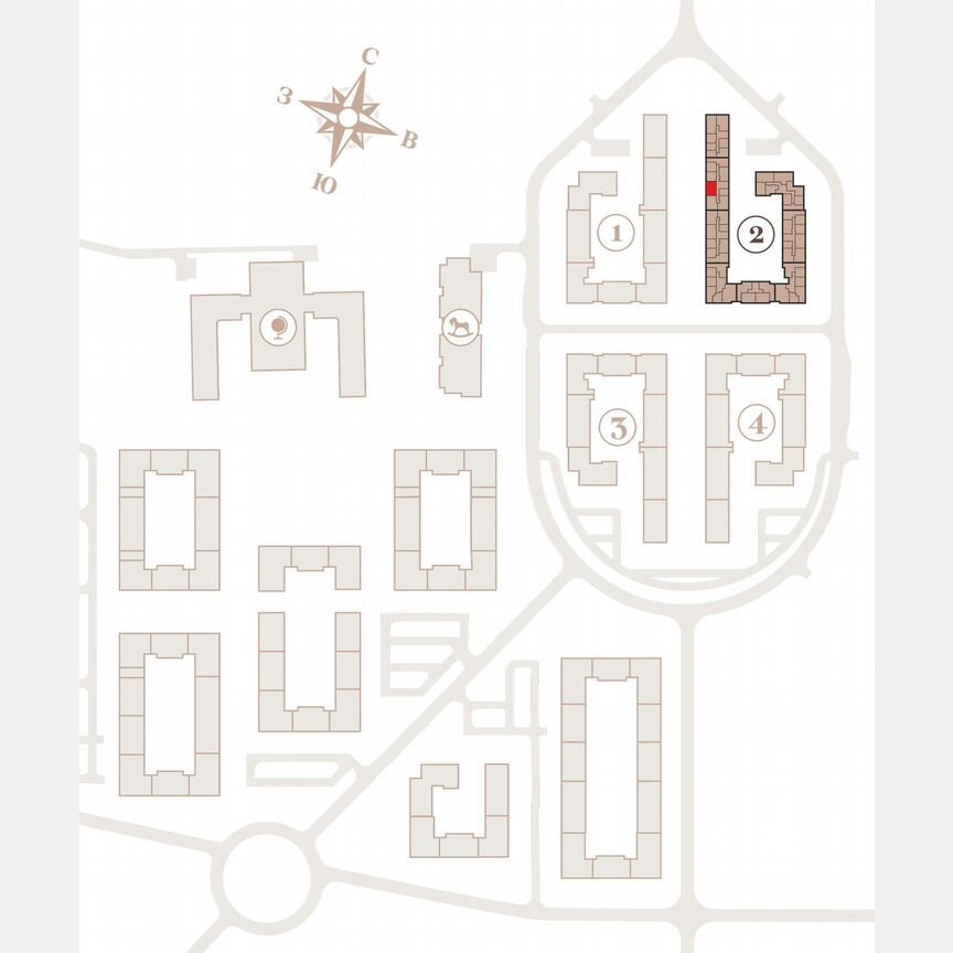 2-к. квартира, 53,2 м², 4/4 эт.