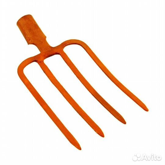 Вилы копальные сварные 4-рогие оранжевые